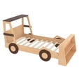 thumbnail image 6 of Harper & Bright Designs Twin Size Car Bed with Storage Shelves, Wood Platform Bed with Car-shape for Boys and Girls, Natural, 6 of 11