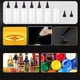 thumbnail image 5 of Paquete de 10 botellas exprimibles de plástico de 100 ml/3,4 oz con escala, PET transparente, tapa de rosca negra, botellas dispensadoras graduadas., 5 of 9