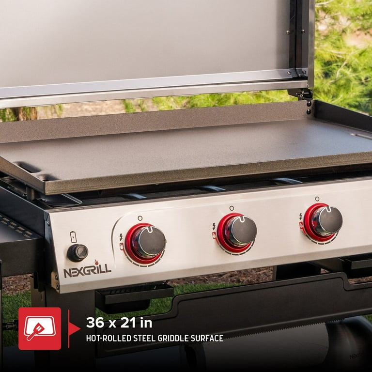 マッスルガレージ　テーブル Nexgrill Daytona 4-Burner Propane Gas Griddle with Side