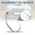 thumbnail image 3 of Unique Bargains 1pc Car Front Right Headlight Trim Bezel para Mini Cooper Countryman 2011-2016 No.51139801574 Tono plateado, 3 of 7