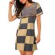 thumbnail image 2 of Balery Chess Board With Pawns Camisón de manga corta con cuello redondo para mujer, cómodo y elegante., 2 of 6