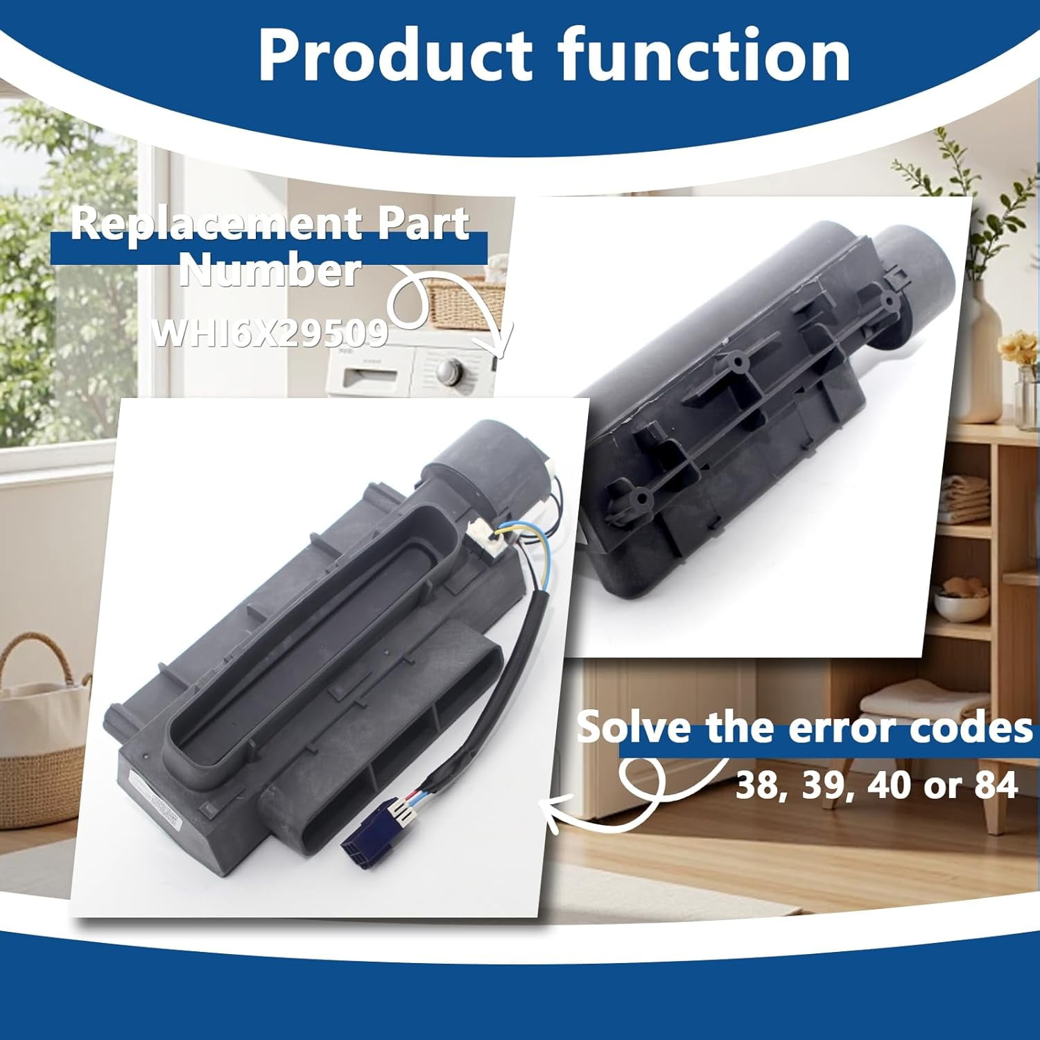 Aniceparthy WH16X29509 Washing Machine Vent Damper for Top Load Washer Models