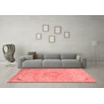 thumbnail image 3 of Ahgly Company Machine Washable Indoor Rectangle Abstract Red Modern Area Rugs, 6' x 9', 3 of 4