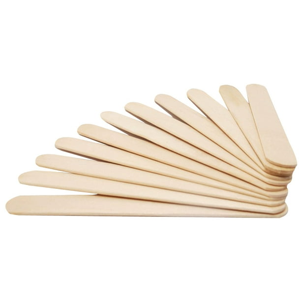 Barras De Paletas 50 Uds palitos de paleta de madera para niños helado DIY haciendo divertido (color de madera) Tmvgtek Libre de BPA