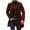 Brown, variant on Fgnfyis Men Winter Jacket Plus Size Winter Coat Lapel Long Sleeve Padded Thicken Wool Blend Overcoat Stand Collar Winter Coats for Men Black XXL