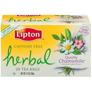 Lipton Herbal Quietly Chamomile Tea Bags, 20ct