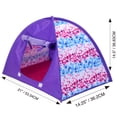 thumbnail image 5 of Sophia's Tent and Sleeping Bag Set for 18" Dolls, Purple/Pink, 5 of 8