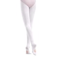 thumbnail image 3 of FAOWME Big Girls Tights Solid Color Non Soft Breathable Dance Stockings Comfortable Stretchy Thin Leggings For Performance Practice White 14-16 Years, 3 of 3