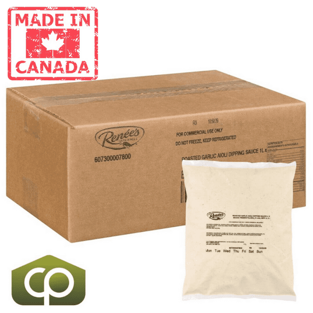 Sauce Aïoli à l'Ail Rôti Gourmet de Renee's / 1 L/unité, 4 Unités/caisse