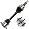 thumbnail image 2 of ECCPP 515096 Wheel Hub and Bearing CV Axle Shaft Assembly fit For Escalade ESV EXT Avalanche Silverado 1500 Suburban 1500 Tahoe Sierra 1500 Yukon XL 1500 Front Driver Left Passenger Right 6 Lugs 2PCS, 2 of 5