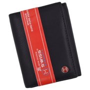 Slim Mens RFID Security Blocking Slim Trifold Credit Card ID Leather Wallet