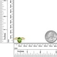 thumbnail image 6 of Gem Stone King 14K Two Tone Gold Green Peridot and Lab Grown Diamond Engagement Ring for Women | 3.16 Cttw | Oval 11X9MM | Gemstone August Birthstone | Size 6, 6 of 6