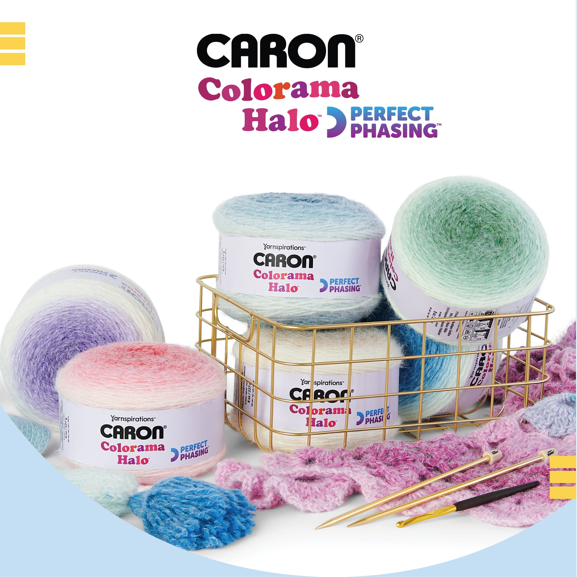 Caron® Colorama Halo™ #5 Bulky Blend Yarn, Nutmeg Frost 8oz/227g, 481 Yards (2 Pack)