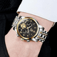 thumbnail image 5 of reloj de pulsera para hombre causl de lujo elegante fondo negro con dorado, 5 of 7