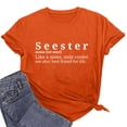 thumbnail image 6 of Fesfesfes Women's T Shirts Women Funny Printed Pattern Casual Fashion Soild Color Short Sleeve Tops Blouse Womens Fitted Tshirts 2XL(US:12), 6 of 7