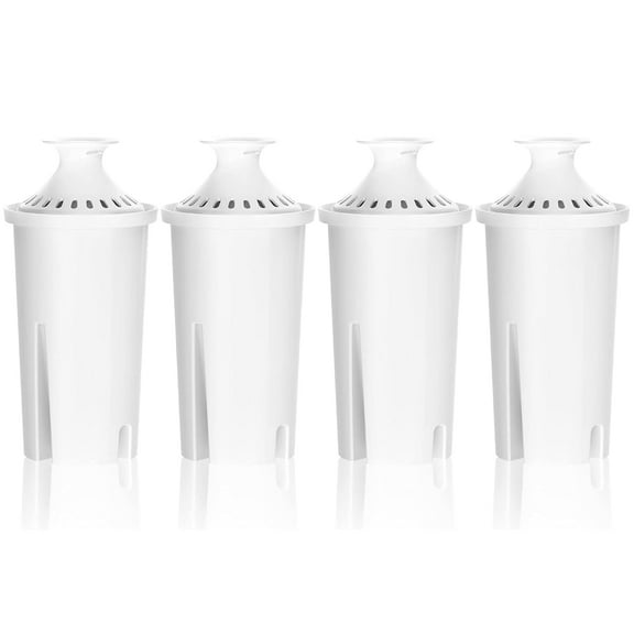 Overbest NSF Certified Pitcher Water Filter, Replacement for Brita® Pitchers and Dispensers, Brita® Classic 35557, OB03, Mavea® 107007, and More, Includes 4 Filters