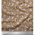 thumbnail image 1 of Soimoi Cotton Duck Fabric Leaves & Rose Floral Print Fabric by the Yard 42 Inch Wide, 1 of 1