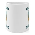 thumbnail image 2 of Vintage inspired Retro MCM, Midcentury modern atomic cat coffee mug, 2 of 12