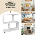 thumbnail image 6 of Costway 2 PCS 2-Tier Bookshelf S Shaped Bookcase Storage Rack Display Shelf w/ Foot Mats, 6 of 11
