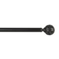 thumbnail image 3 of Exclusive Home Vulcan 1" Window Curtain Rod and Finial Set, Adjustable 36"-72", Matte Black, 3 of 8