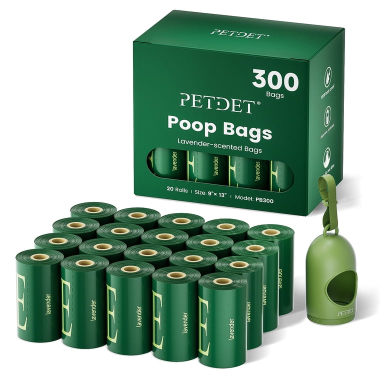 PETDET Dog Poop Bags, 300 Count with Dispenser photo 6