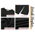 thumbnail image 5 of Fantaslook Textured Tops for Women Crew Neck Long Sleeve Shirts Fall Blouses Casual Basic Tee, 5 of 8