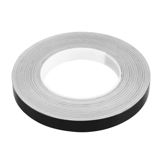 Unique Bargains Cinta adhesiva reflectante impermeable para motocicleta, tiras decorativas de 0,6 pulgadas de ancho y 164 pies, color negro
