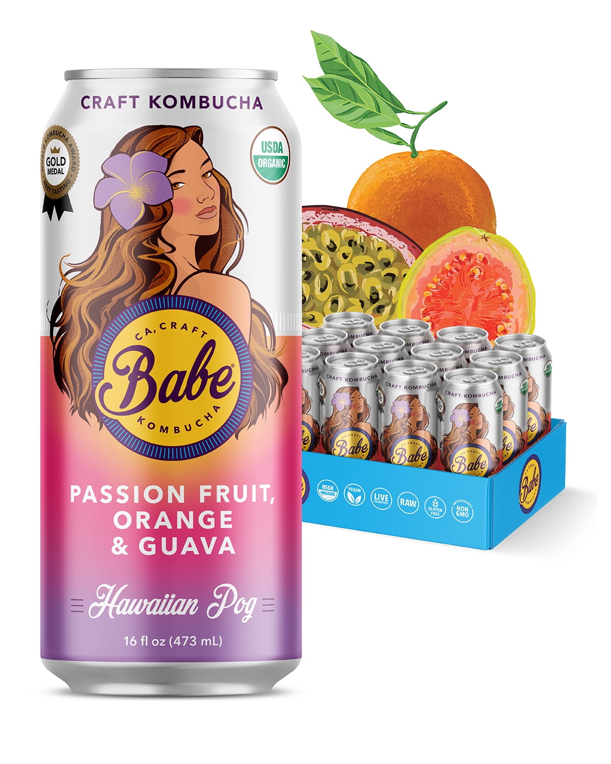 Kevita Organic Pineapple Peach Master Brew Kombucha, 15.2 Fluid