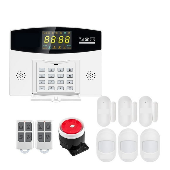 Tuya Smart 4G GSM Alarm System Burglar Alarm 433MHZ Wireless Wired Zone Link To Motion Sensor IP Camera ,Easy Installation