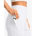 thumbnail image 4 of Women's Bermuda Shorts with Pockets High Waisted Knee Length Casual Athletic Walking Workout Lounge Shorts, 4 of 6