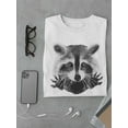 thumbnail image 3 of Cute Raccoon Paws Tee Men's -Image by Shutterstock, 3 of 4