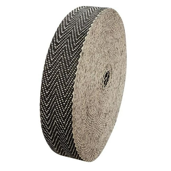Upholstery Webbing Black/White 33m 2'' wide