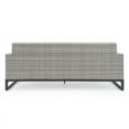 thumbnail image 3 of RST Brands Milo Aluminum Modern Outdoor Gray 78-Inch Sofa - Spa Blue, 3 of 7