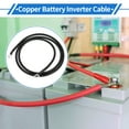 thumbnail image 7 of 1 Pc Battery Inverter Cable 5 AWG Gauge 5FT 5/16" Lug Battery Cable Universal for Car Vehicle Boat RV Solar Tinned Copper Black, 7 of 7