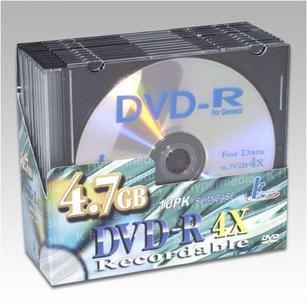 KHypermedia - 10 x DVD-R - 4.7 GB 4x - slim jewel case