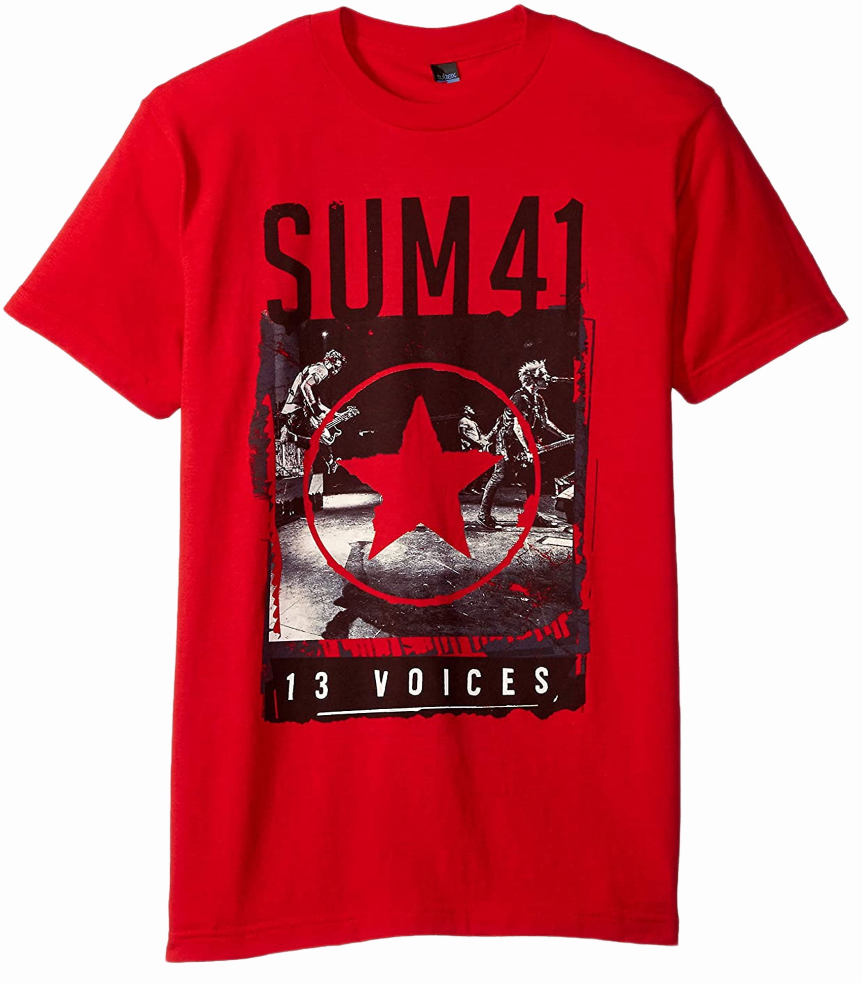 Sum 41 Red Star 13 Voices Adult T-Shirt