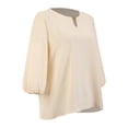 thumbnail image 3 of Blusa George para Mujer, Manga 3/4 Blanco Talla CH, 3 of 4