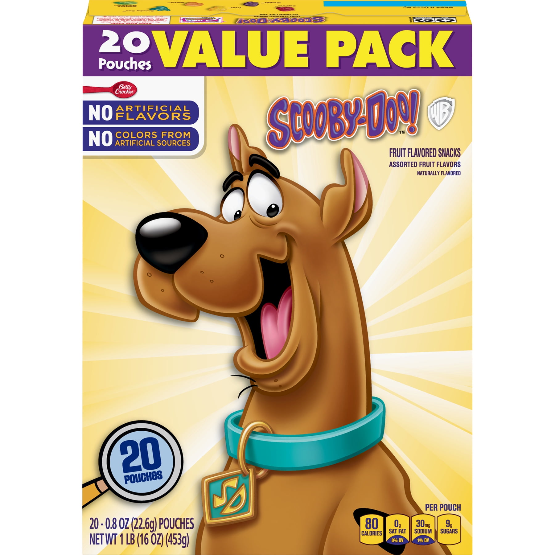 Scooby Doo Fruit Snacks, Value Pack, 20 ct, 0.8 oz