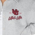 thumbnail image 3 of Women's Gameday Couture Ash Utah Utes Foundation Full-Button Long Sleeve Overshirt, 3 of 3