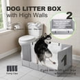 thumbnail image 2 of Caja de arena para perros HQ4US, 4 patas, soporte para orinar para perros grandes, 2 of 9