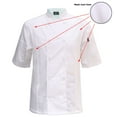 thumbnail image 6 of Chef Code Cool Breeze Side Vent Chef Coat, White, S, 6 of 6