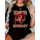 thumbnail image 3 of Women's Plus Size Scorpio Print T-Shirt, Casual Crew Neck Short Sleeve Top for Spring & Summer Season Tee For Adult, Men, Women, Teen, Teenager, Adolescent, Youth, 3 of 5