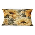 thumbnail image 3 of Designart "Vintage Sunflower Harvest Joy II" Floral Printed Throw Pillow, 3 of 5