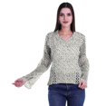 thumbnail image 4 of Moomaya Kurta Col Kurta Dentelle Détails Imprimé Manches Longues Tunique, 4 of 5