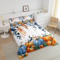thumbnail image 4 of YST Ensemble de Douillette Joyeux Action de Grâce pour Enfants, Ensemble de Literie Citrouille d'Automne Format Grand Style Campagnard Courtepointe d'Automne Récolte pour Garçons Ados Adultes, Douillette en Duvet Feuille d'Érable Rustique avec 2 Taies d'Oreiller, 4 of 6