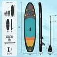 thumbnail image 4 of LNOW  10'6 Inflatable Stand Up Paddle Board  6' Thick SUP Paddle Board with Paddleboard Accessories Triple Action Pump, 4 of 10