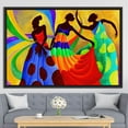 thumbnail image 2 of Abstract Poster, Ethnic Art Canvas, African Women Canvas Art, African Dancers Painting, Dancer Canvas, African Dancers Printed, Canvas Wall Decor - 4P-Gallery Wrapped, 2 of 9