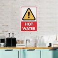 thumbnail image 6 of Caution Hot Water Red Sign For House 12"" X 8"" Yard Sign, Premium Aluminum, Sun-Proof, Rust-Free, 6 of 6