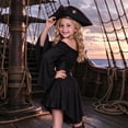 thumbnail image 7 of Girls Pirate Dress Off Shoulder Fairy Dresses with Corset Belt Handkerchief Hem Halloween Costumes for Tween, 7 of 7