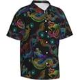 thumbnail image 2 of Mens Casual Hawaiian Shirts Short Sleeve Button Down Beach Shirts Shirts, 2 of 8